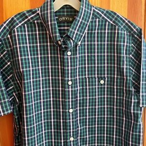 Men’s Orvis short sleeve button down shirt